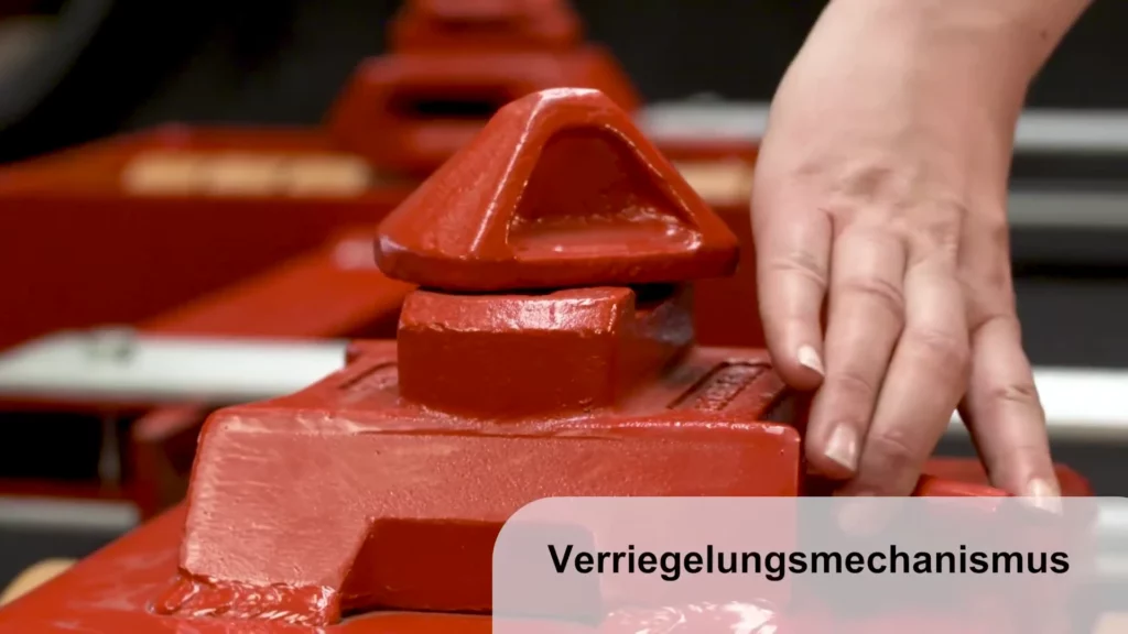 Verriegelungsmechanismus Containertransportfarhwerkes